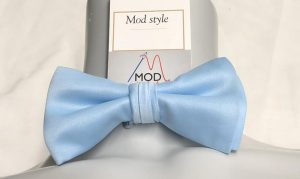 light blue bowtie