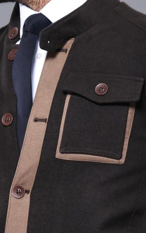 brown sport coat