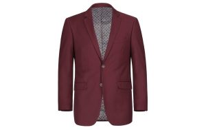 Burgundy suit