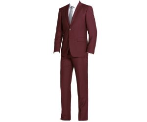 Burgundy suit