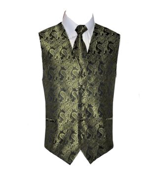 Green Paisley vest (Vest Only)