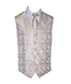 Beige paisley Vest (Vest Only)