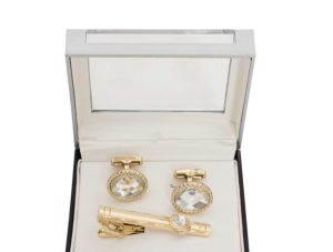 Cufflinks and matching Tie clip