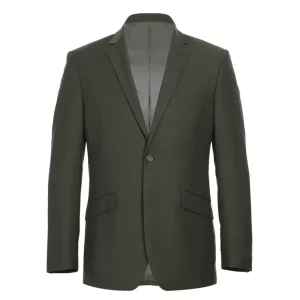 Olive green suit